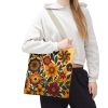 Tote Bag - Vintage-Inspired Flower Design