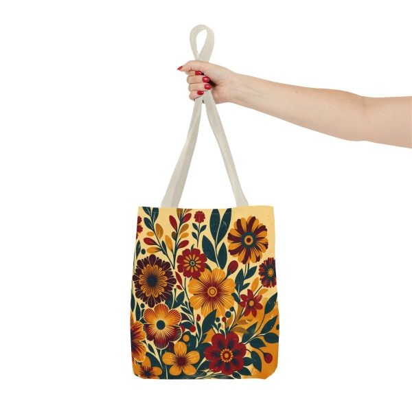 Tote Bag - Vintage-Inspired Flower Design