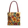 Tote Bag - Vintage-Inspired Flower Design