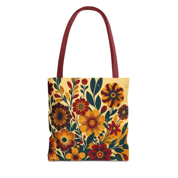 Tote Bag - Vintage-Inspired Flower Design