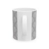 Classic Mug - Light Gray Leaf Pattern 1