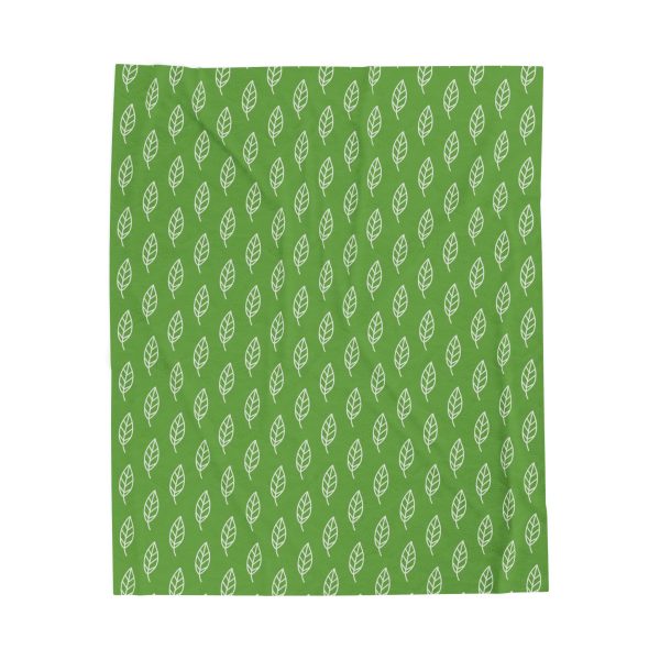 Cozy Leaf Pattern Velveteen Plush Blanket - Perfect for Home Relaxation and Gifting
