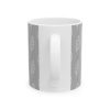 Classic Mug - Light Gray Leaf Pattern 3