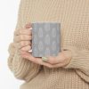 Classic Mug - Light Gray Leaf Pattern 4