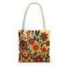 Tote Bag - Vintage-Inspired Flower Design