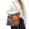 Tote Bag - Colorful Rich Flowers Pattern