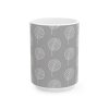 Classic Mug - Light Gray Leaf Pattern 2