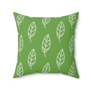 Nature-Inspired Leaf Print Pillow | Eco-Friendly Decor for Home