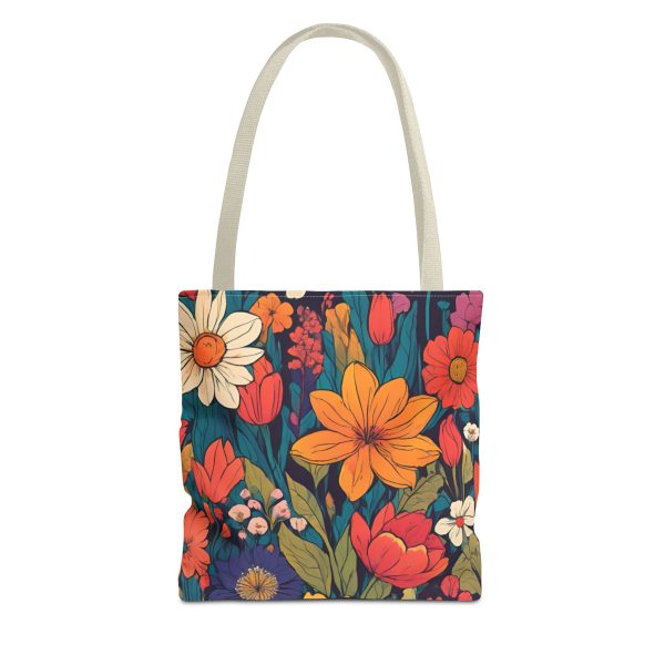 Tote Bag - Colorful Rich Flowers Pattern