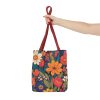 Tote Bag - Colorful Rich Flowers Pattern