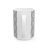 Classic Mug - Light Gray Leaf Pattern 1