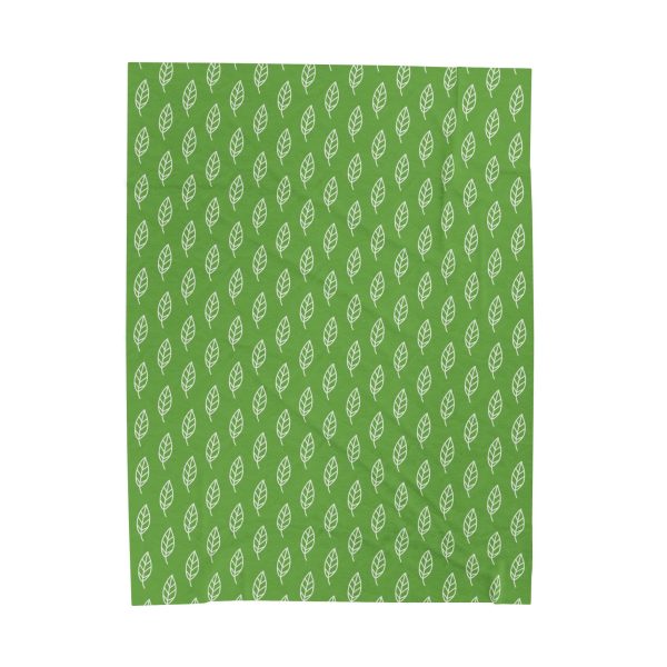 Cozy Leaf Pattern Velveteen Plush Blanket - Perfect for Home Relaxation and Gifting