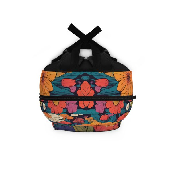 Colorful Floral Backpack for Nature Lovers - Perfect for School, Travel, and Outdoor Adventures