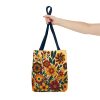 Tote Bag - Vintage-Inspired Flower Design