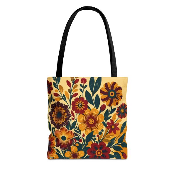 Tote Bag - Vintage-Inspired Flower Design