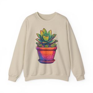 Colorful Succulent Crewneck Sweatshirt | Unisex Heavy Blend™