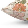 Floral Square Pillow - Vibrant Vintage Design for Cozy Home Decor