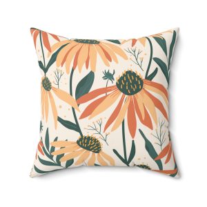 Floral Decorative Throw Pillow - Summer Vibes