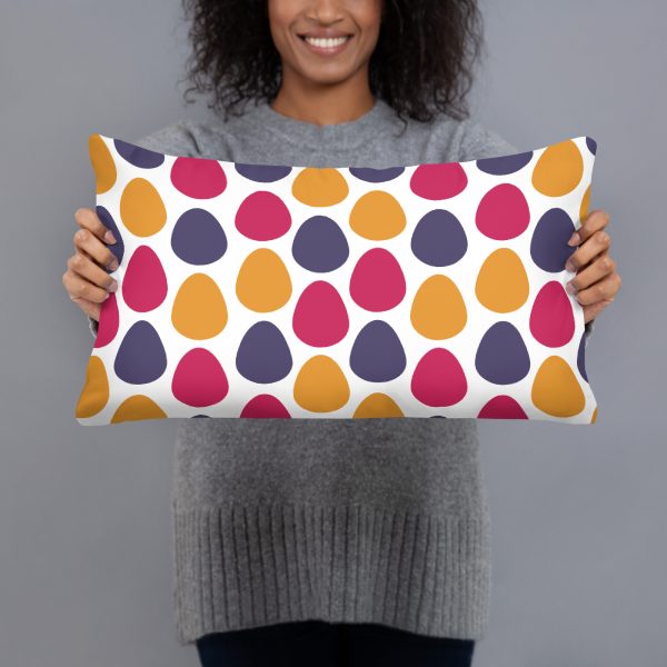Basic Pillow - Colorful Eggs Pattern