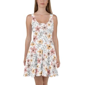 Skater Dress - Floral Pattern