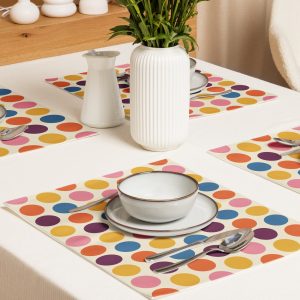 Placemat Set – Colorful Dots