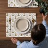Placemat Set - Geometric Petal Design
