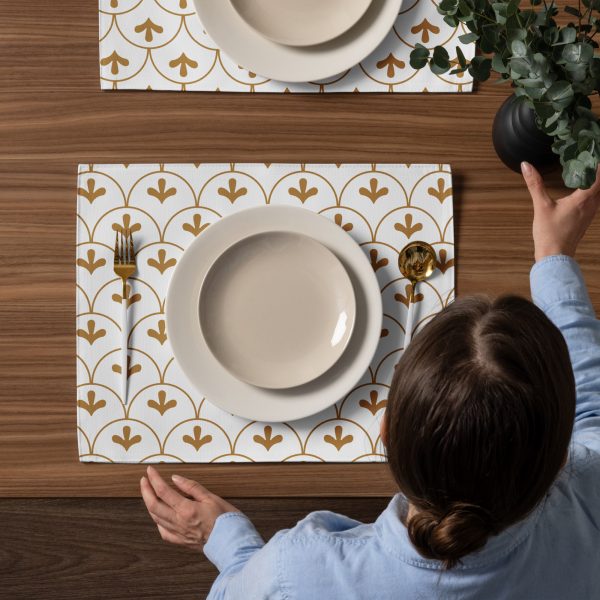 Placemat Set - Geometric Petal Design