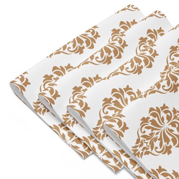 Placemat Set - Golden Damask Flourish