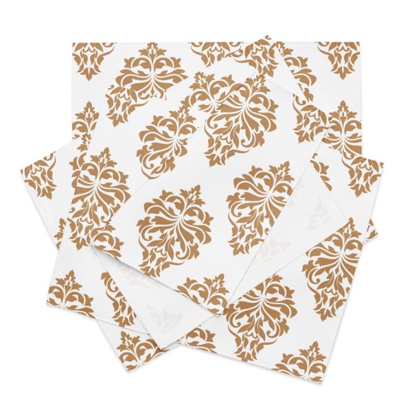 Placemat Set - Golden Damask Flourish
