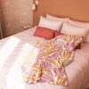 Abstract Flower Sherpa Blanket