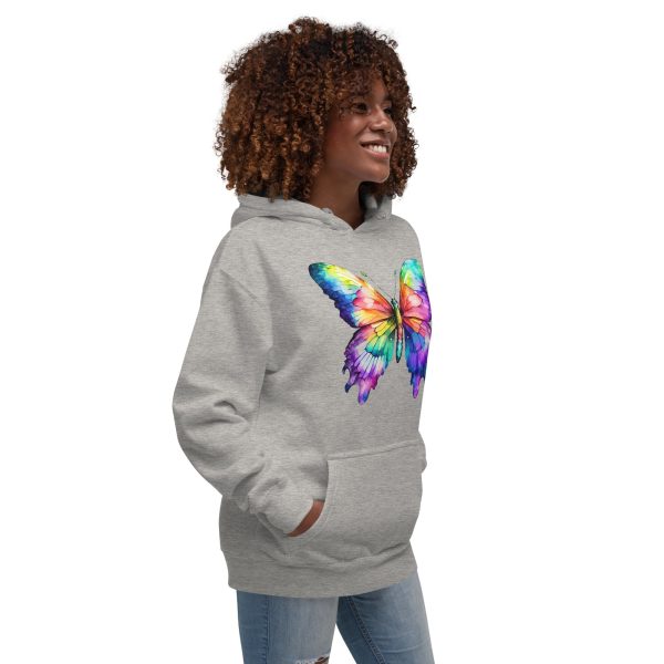 Unisex Hoodie - Rainbow Butterfly