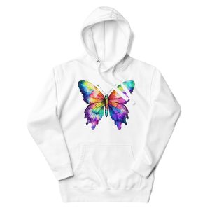 Unisex Hoodie - Rainbow Butterfly