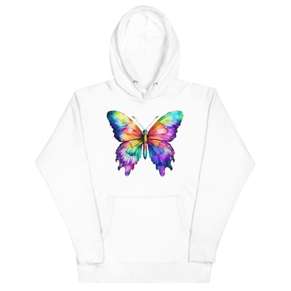 Unisex Hoodie - Rainbow Butterfly