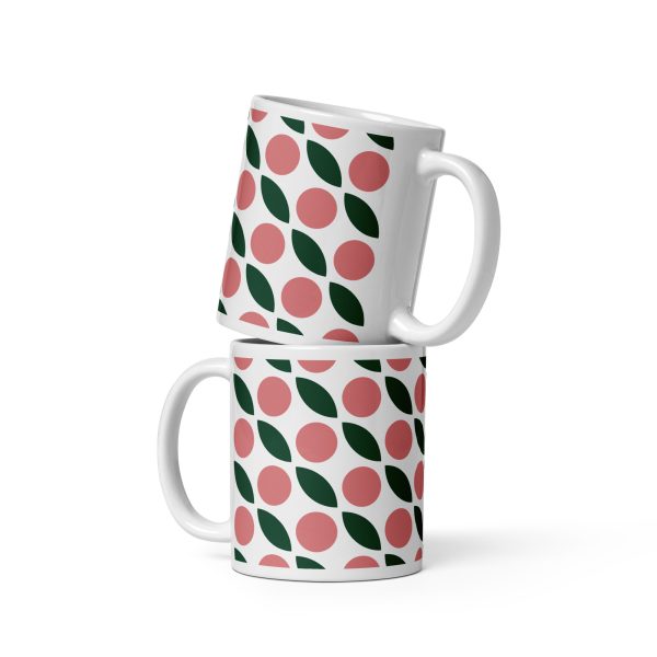 White glossy mug - Modern Pattern