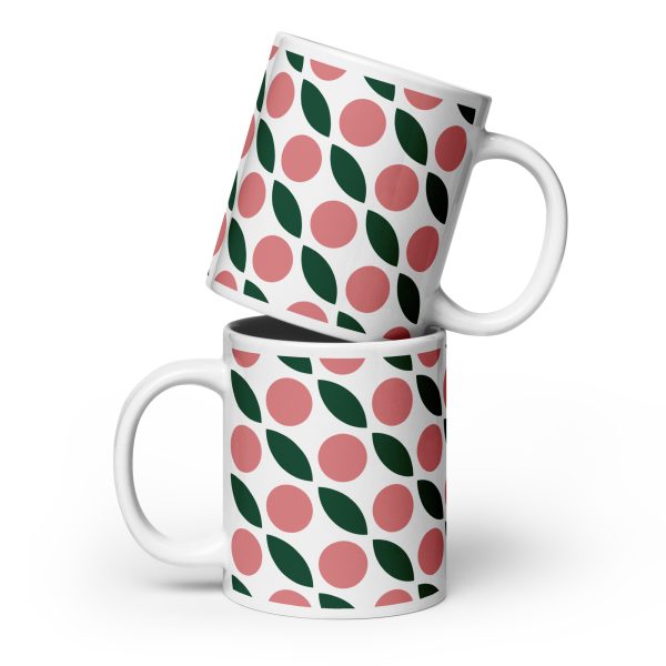 White glossy mug - Modern Pattern