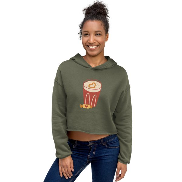 Crop Hoodie - I Love Late